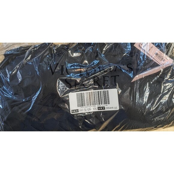 NWT Victoria's Secret Swim XXL Black Scallop One Shoulder Cutout Swim Dress - Picture 7 of 7